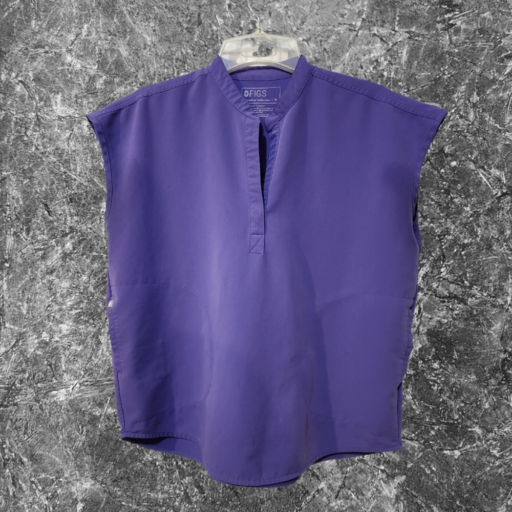 Figs Rafaela Scrub Top Purple MED